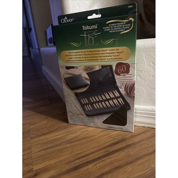 Clover Corporation Other - Clover Takumi Combo - Interchangeable Circular Knitting Needles Set Bamboo